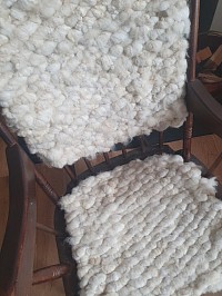 North country mule wool seat and back pad
