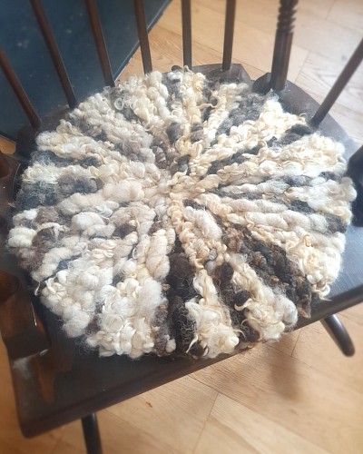 Wool mix seat pad