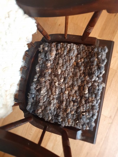 Romney wool seat pad