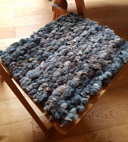 Romney wool seat pad