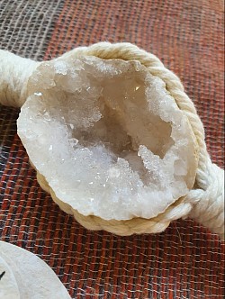 Quartz cave plant hanger