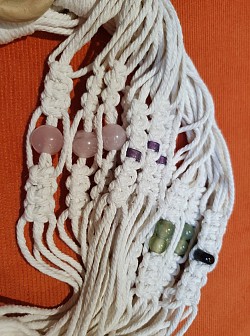 Crystal beaded plant hangers