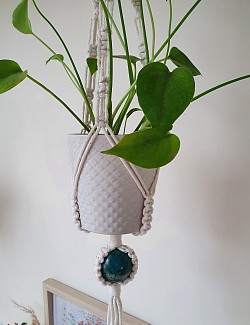 Malachite plant hanger